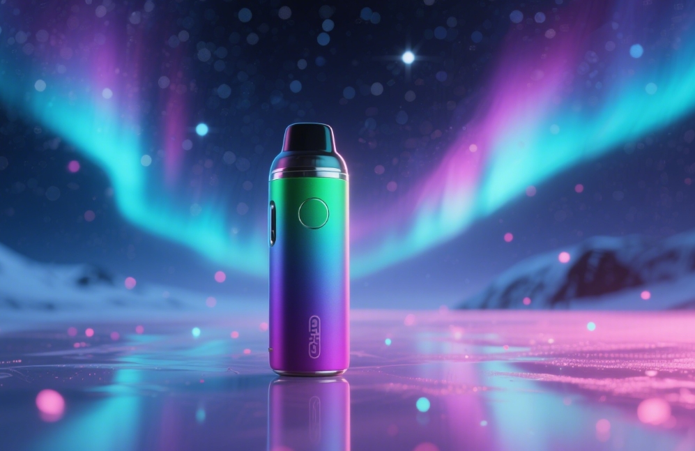 Dise&ntilde;o Din&aacute;mico de Colores para Vape Inspirado en la Aurora Boreal